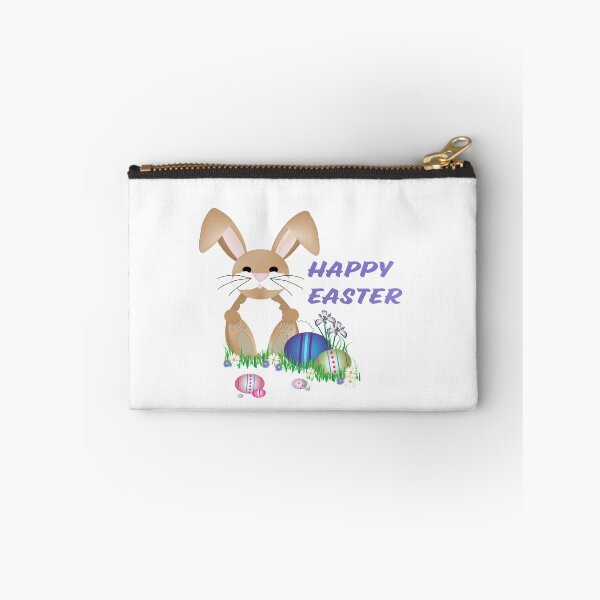 Item preview, Happy Easter with Bunny on blue designed and sold by jerankin.