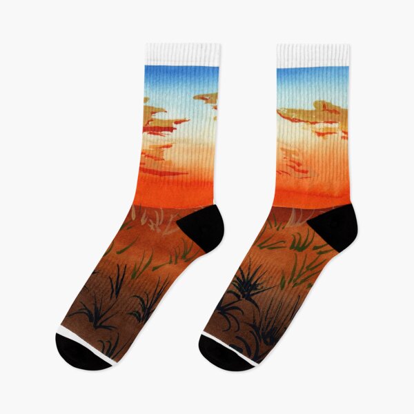 Item preview, Desert Landscape with Grass and Clouds designed and sold by NoonFruit.
