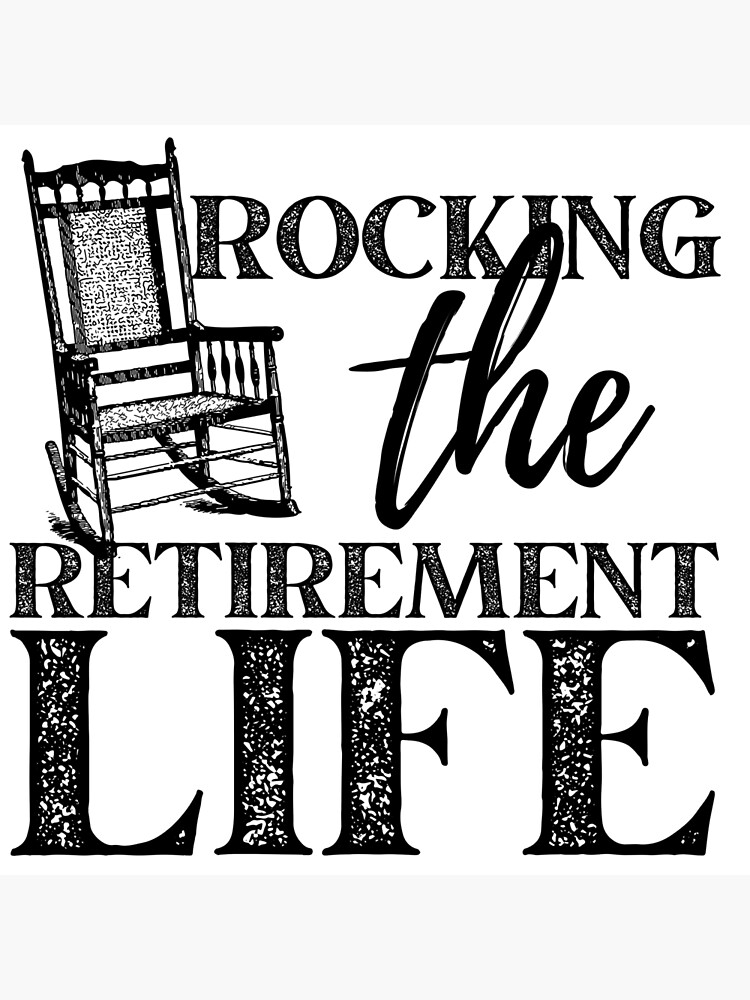 "Rocking The Retirement Life Palm Chair Design" Poster for Sale by