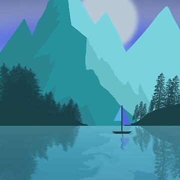 Artwork thumbnail, Mountain Reflection Lake by obxjack