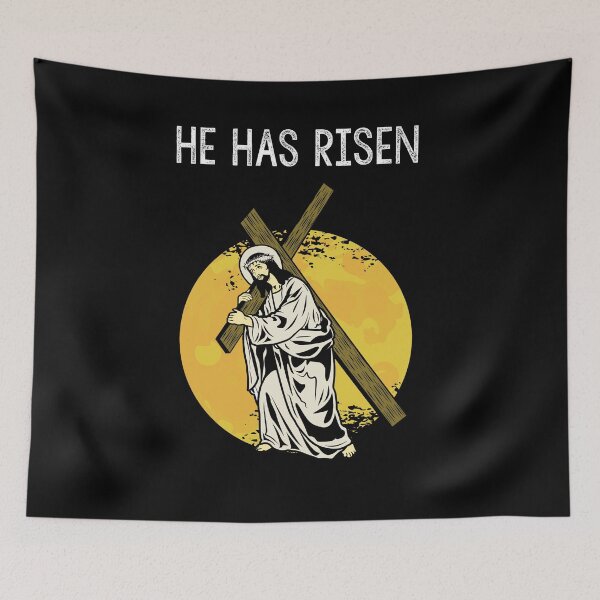 Item preview, He Has Risen - Christian Easter - Easter Jesus designed and sold by liftdesign.