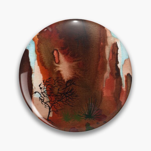 Item preview, Desert Landscape with Trees, Plants and Cactus designed and sold by NoonFruit.