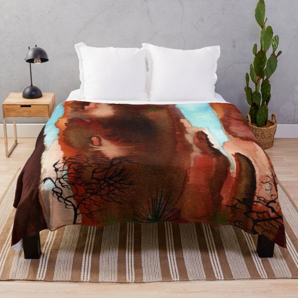 Item preview, Desert Landscape with Trees, Plants and Cactus designed and sold by NoonFruit.
