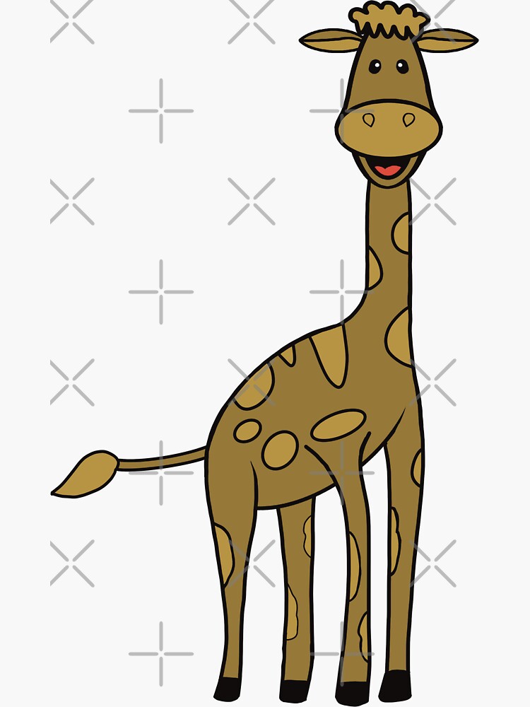 Thumbnail 3 of 3, Sticker, Baby Giraffe designed and sold by obxjack.