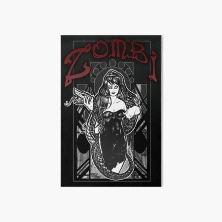 Zombi Graphic Novel Cover Art Board Print