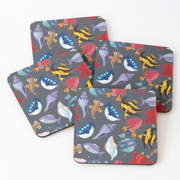 Item preview, ,aquatic animals,ocean animals,underwater fish,shells,crab designed and sold by Rixonius.