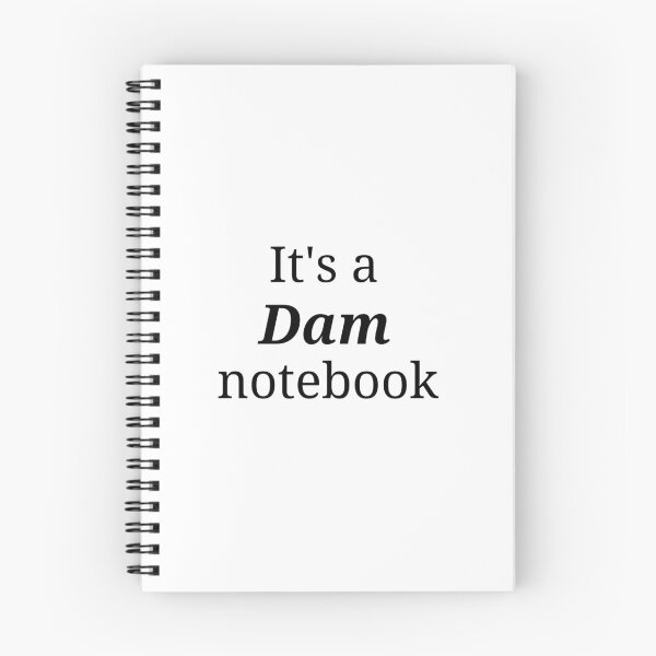 Item preview, its a dam notebook designed and sold by Alex Velasquez.