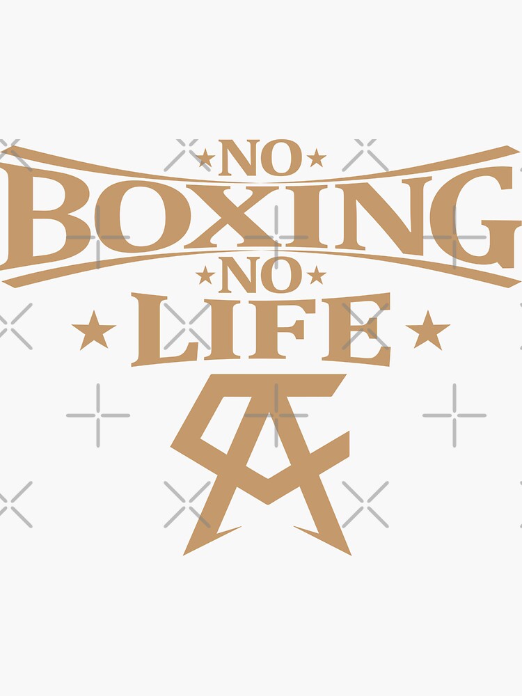 Pegatina «No Boxing No Life Gold» de sleekjuan | Redbubble