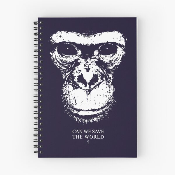 Item preview, can we save the world animal chimpanzee face save me same us designed and sold by lu2k.