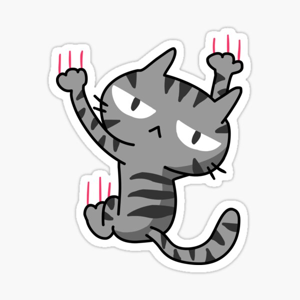 Climbing Cat Sticker