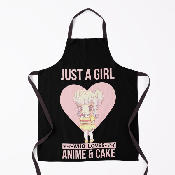 Item preview, Just A Girl Who Loves Anime And Cake - Chibi Kawaii Girl designed and sold by RedQuality.
