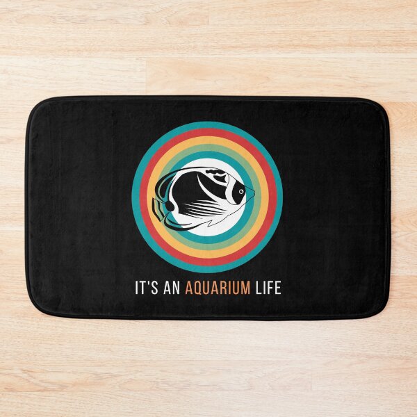 Item preview, Fish aquarium rainbow retro circle designed and sold by Learntobeamom.