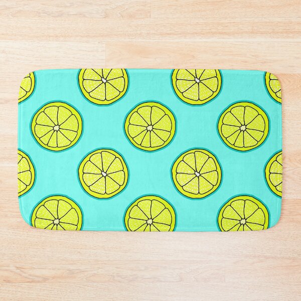 Artikelvorschau, Blaue Limonade Zitronenmuster entworfen und verkauft von Julie Erin Designs.