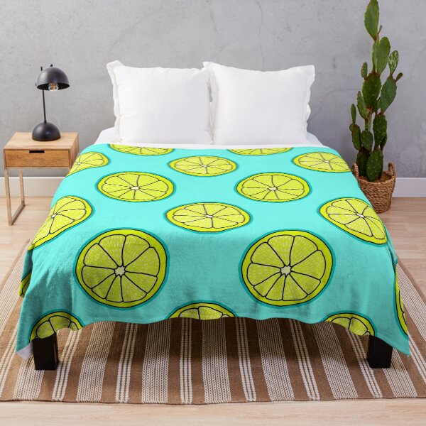 Artikelvorschau, Blaue Limonade Zitronenmuster entworfen und verkauft von Julie Erin Designs.