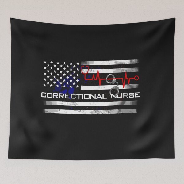 Item preview, Correctional Nurse US American Flag Gifts designed and sold by turiiamon.