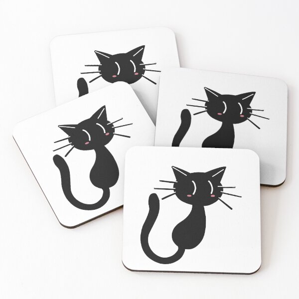 Item preview, Blushing Black Cat designed and sold by bonessoup.