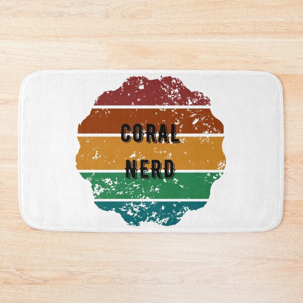 Item preview, Coral nerd in beautiful sunset circle retro style designed and sold by Learntobeamom.
