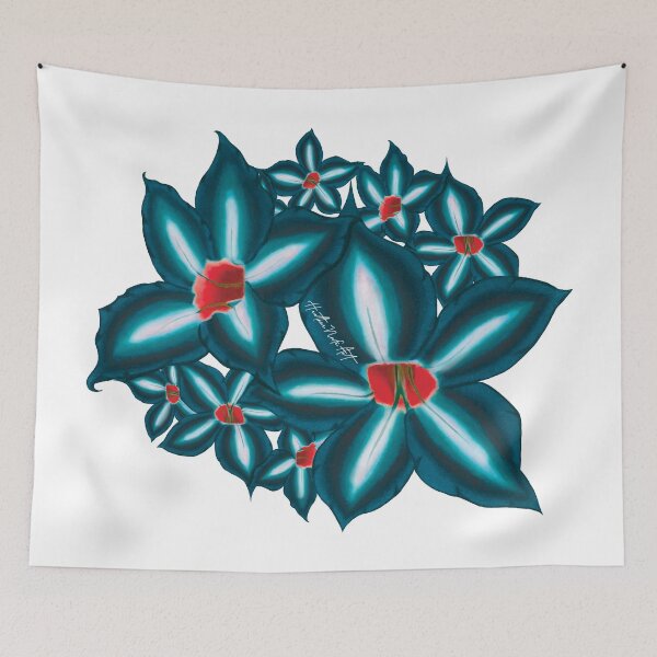 Item preview, Blue Green Desert Roses designed and sold by HeatherNafeArt.