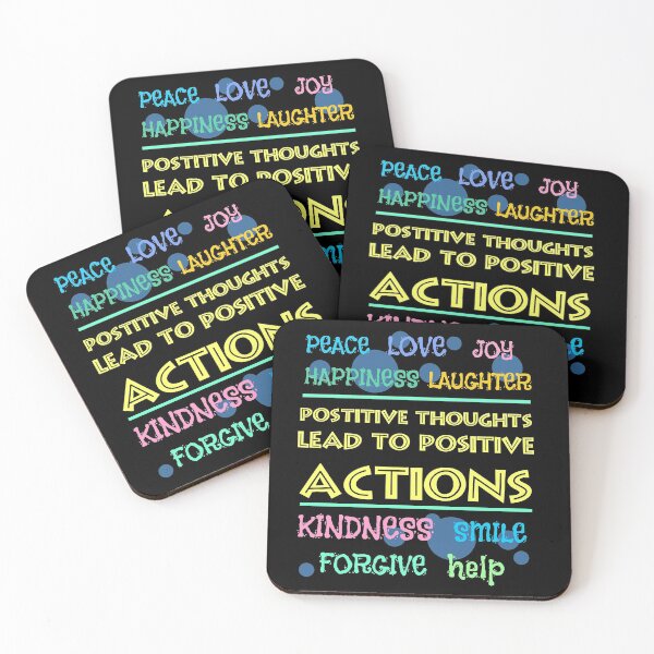 Item preview, positive thoughts lead to positive actions designed and sold by sandpiperstudio.