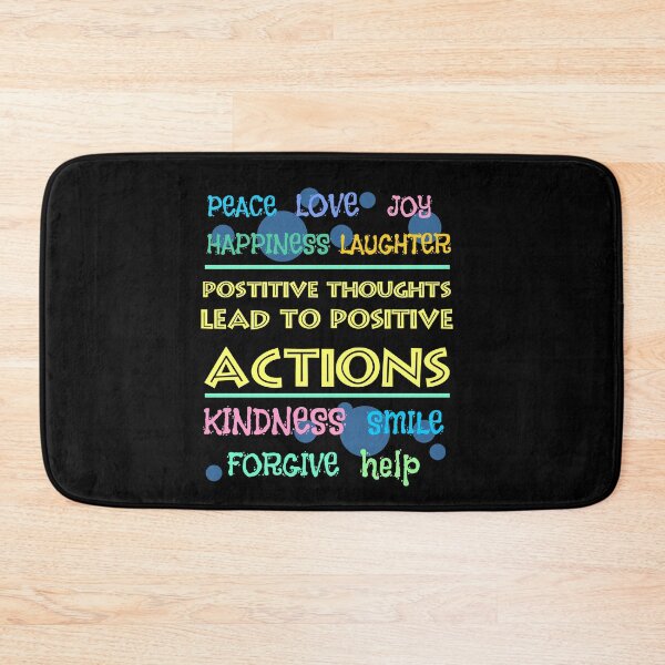Item preview, positive thoughts lead to positive actions designed and sold by sandpiperstudio.