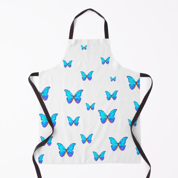 Item preview, ABSTRACT BLUE PATTERNS BLUE BUTTERFLY ART designed and sold by sharlesart.