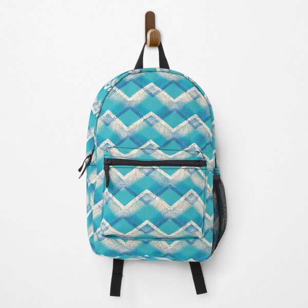 Item preview, Turquoise Zig Zag Mandala Mix-up with Blue, White and Gold  designed and sold by cherdoodles.