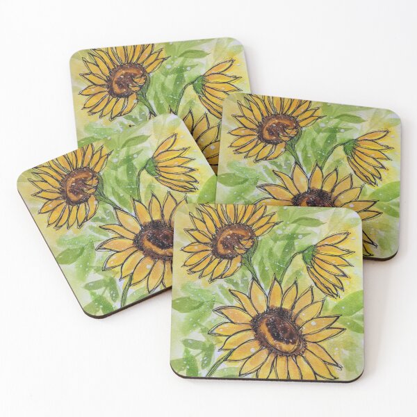 Item preview, Painted Sunflowers designed and sold by JillyBeanDesign.