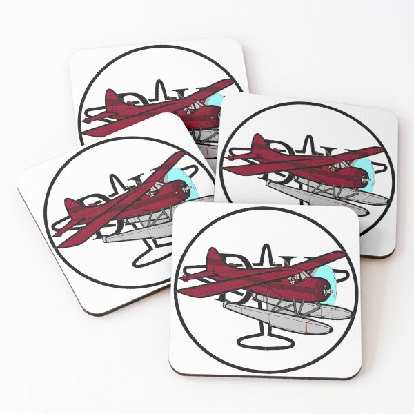 Artikelvorschau, DHC-2 Beaver & DH Logo, Burgund entworfen und verkauft von Mike Eaton.