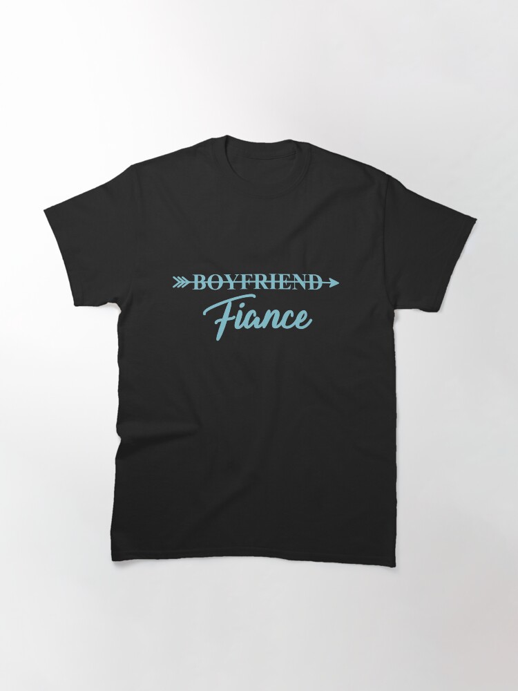 Thumbnail 3 of 7, Classic T-Shirt, Fiancé engaged Groom to Be designed and sold by Dollfacedesign.