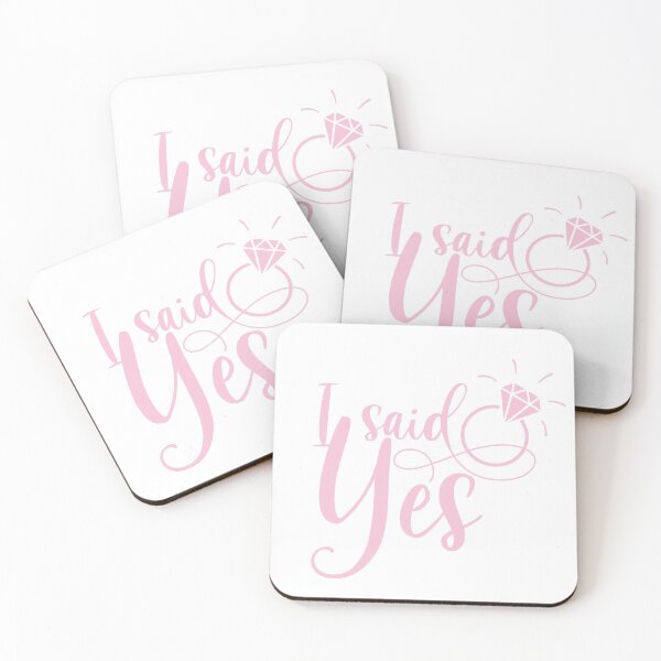 Item preview, I said yes, engaged bride to be  designed and sold by Dollfacedesign.