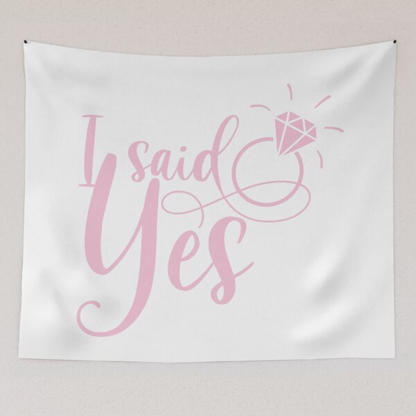 Item preview, I said yes, engaged bride to be  designed and sold by Dollfacedesign.
