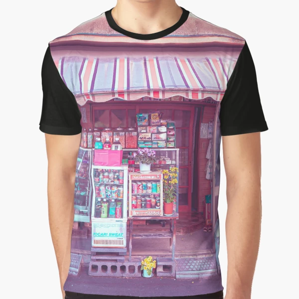 Old Style Tokyo Japanese Store Front. Vaporwave citypop