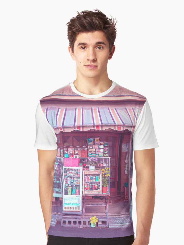 Old Style Tokyo Japanese Store Front. Vaporwave citypop