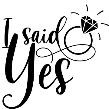 Artwork thumbnail, Copy of I said yes, engaged bride to be by Dollfacedesign