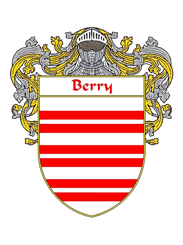 "Berry Coat of Arms/ Berry Family Crest" Art Prints by William Martin