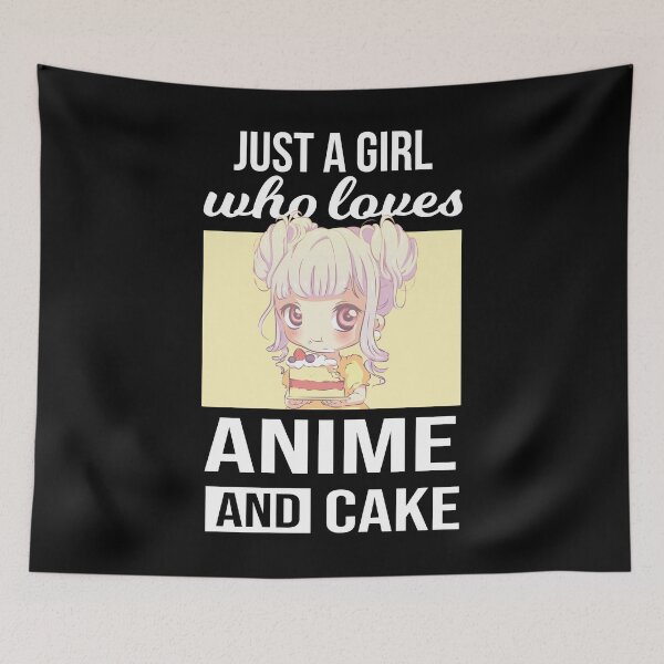 Item preview, Just A Girl Who Loves Anime And Cake - Chibi Kawaii Girl designed and sold by RedQuality.