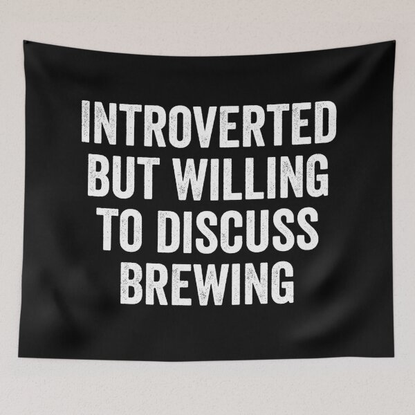 Item preview, Introverted but willing to discuss Brewing designed and sold by Craftaholic.