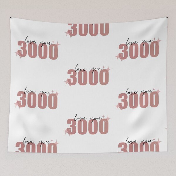 Item preview, Love You 3000 Quote in Pink designed and sold by lovelyliaa.