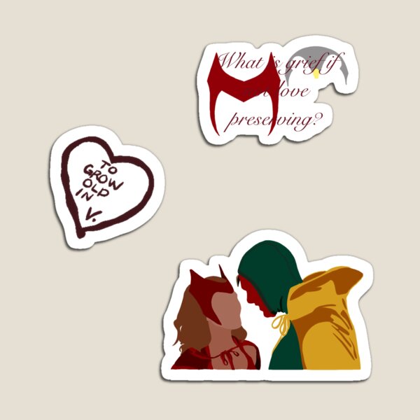 Artikelvorschau, Wanda und Vision Sticker Pack entworfen und verkauft von gofundme.