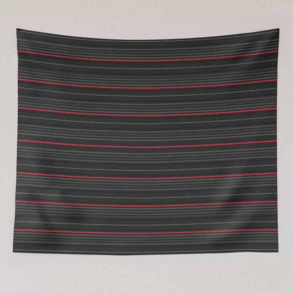 Aperçu de l'œuvre Motif rayé gris rouge noir créée et vendue par BLMcreations.