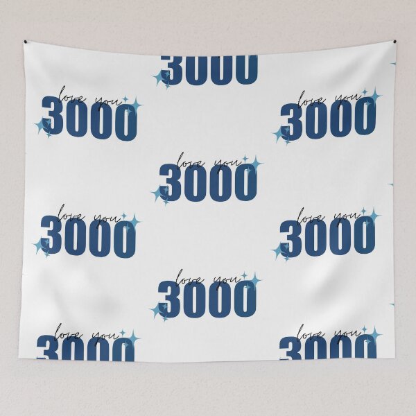 Item preview, Love You 3000 Quote in Blue designed and sold by lovelyliaa.