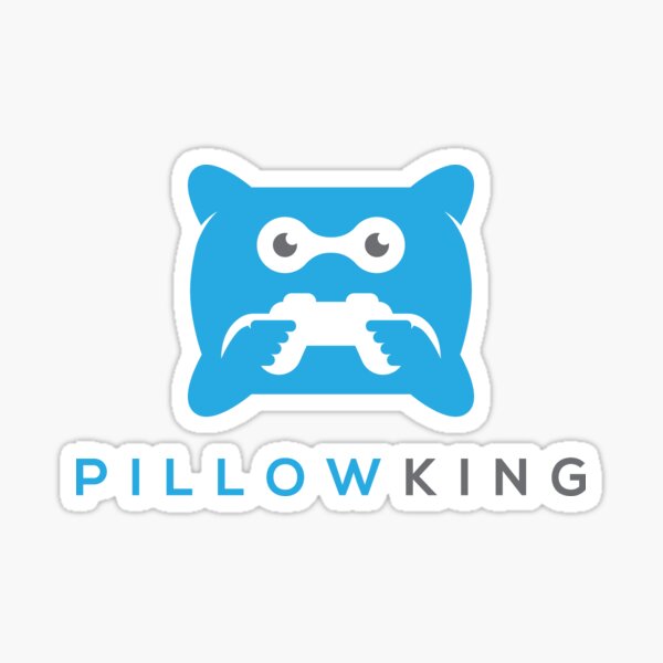 "Pillow King Classic Logo" Sticker for Sale by PillowKingdom Redbubble