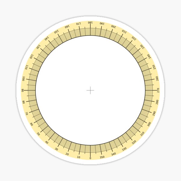 "Protractor Circle" Sticker for Sale by Ayadsan Redbubble