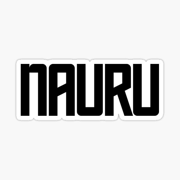 "Nauru" Sticker for Sale by MuzamilAhmed Redbubble