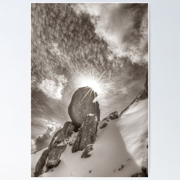 Item preview, Snow, rock, sky, Mount Buffalo designed and sold by Kevin McGennan.
