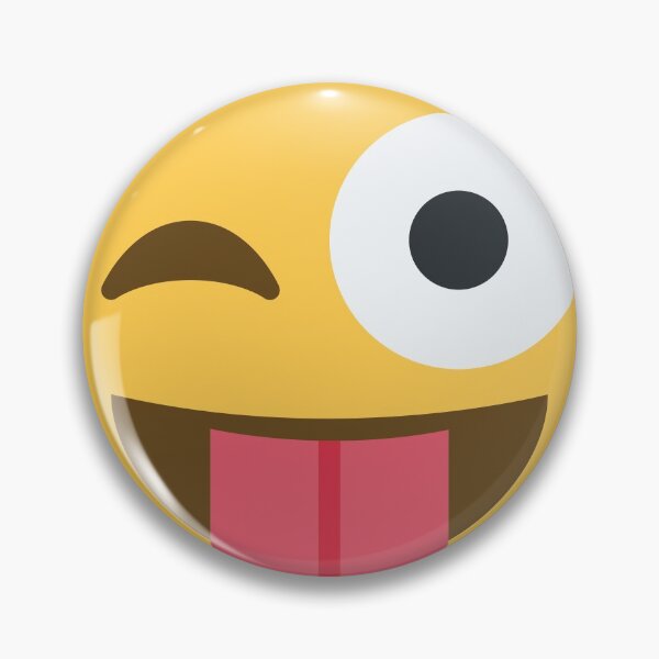 Item preview, tongue sticking out winking emoji designed and sold by rrachal.