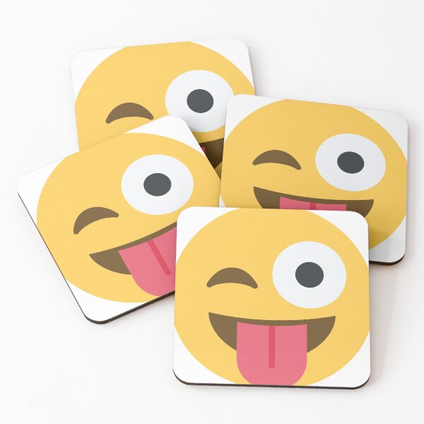 Item preview, tongue sticking out winking emoji designed and sold by rrachal.