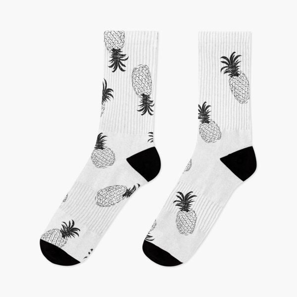 Item preview, beautiful pineapple pattern in black and white combination  designed and sold by gurvindersohi3.