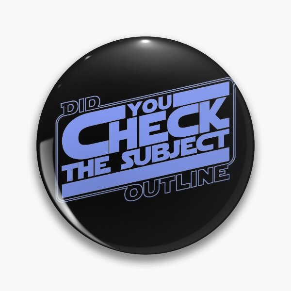 Item preview, Did You Check The Subject Outline - Outer Space Version (Blue Text) designed and sold by TalenLee.