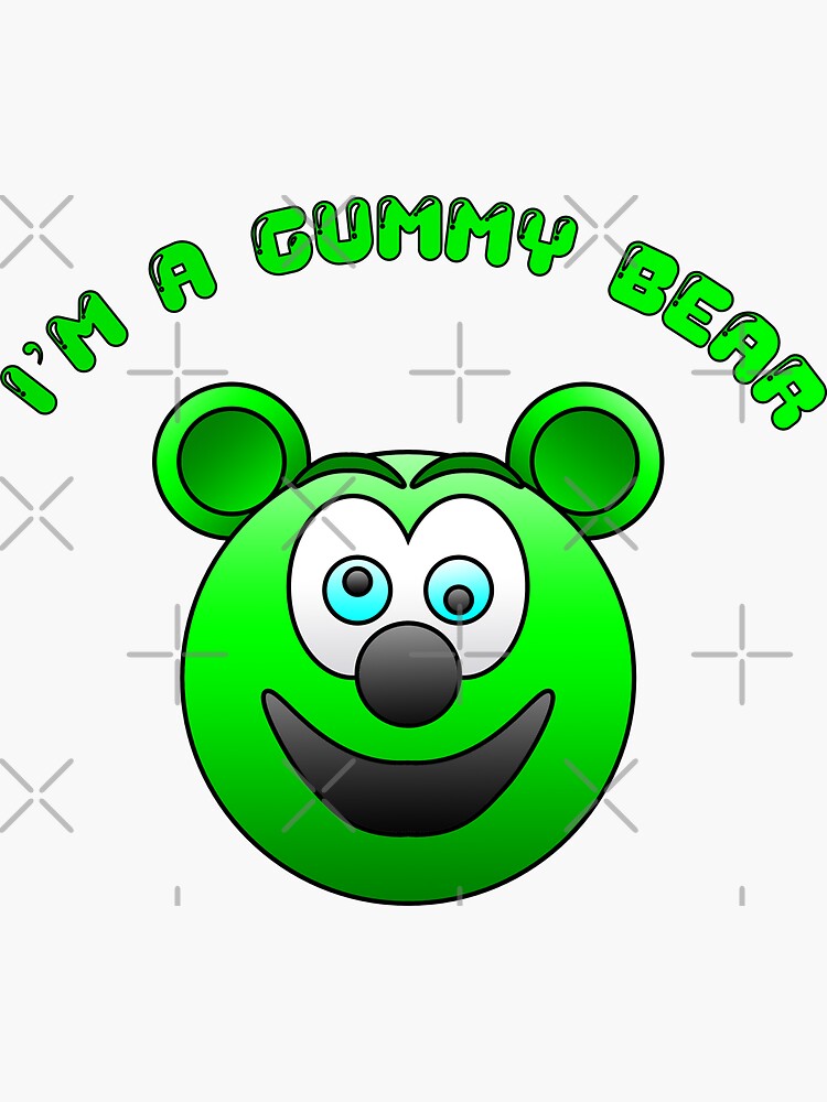 Funny Cute Kids I'm a Gummy Bear Cartoon Gift Sticker for Sale by